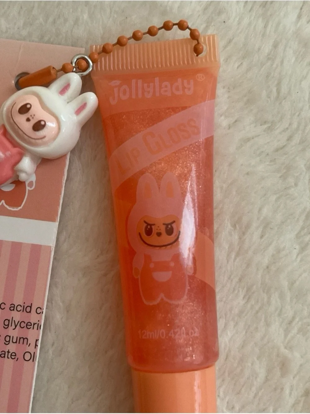 Peach Pink Lip Gloss Balm - Hydrating Shine